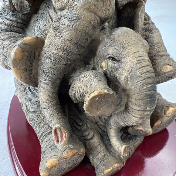Ruby's Collection African Elephant Mother & Child‎ Teardrop Figurine 7"H - Picture 8 of 12